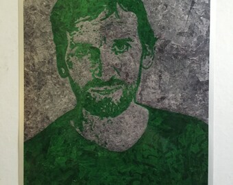 Christopher Eccleston gum wrapper art print