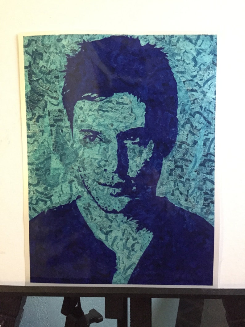 Jensen Ackles gum wrapper art print image 1