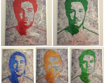 You Me At Six band gum wrapper art prints (5 prints)