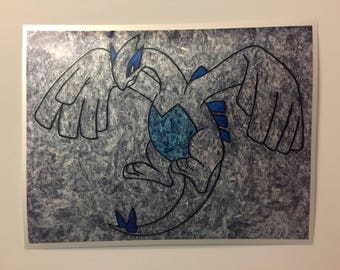Lugia gum wrapper art print