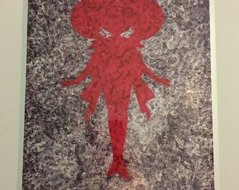 Sailor Chibi Moon gum wrapper silhouette art print