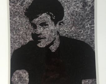 Iwan Rheon gum wrapper art print
