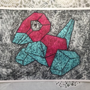 Porygon gum wrapper art print