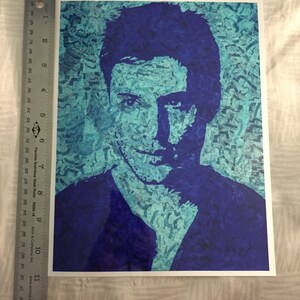 Jensen Ackles gum wrapper art print image 4