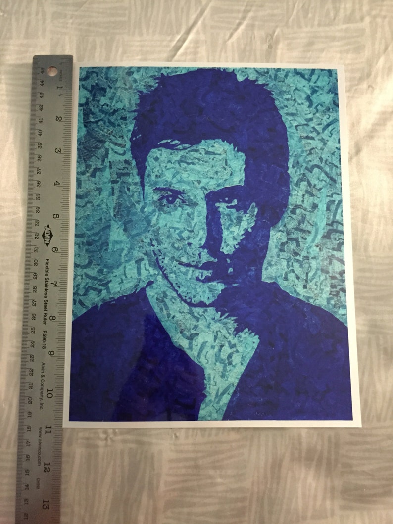 Jensen Ackles gum wrapper art print image 4