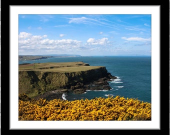 Irish Coastal Scene, Photograph; Antrim County, Northern Ireland (Fine art photo, various sizes including 8x10, 11x14 & small/large prints)