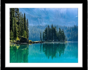 Spirit Island Photograph; Maligne Lake Japser Alberta Canada (Fine art photos of various sizes incl. 8x10, 11x14 & small/large/XL prints)