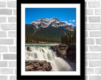 Athabasca Waterfall Photograph; Jasper National Park, AB, Canada (Fine art photos of various sizes incl. 8x10, 11x14 & small/large prints)
