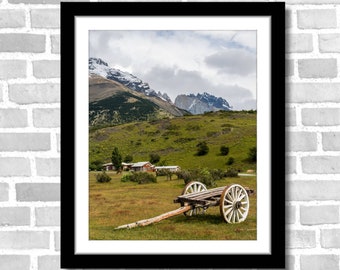 Rural Patagonian Scene, Photograph; Torres del Paine, Patagonia, Chile (Fine art photo, various sizes incl 8x10, 11x14 & small/large prints)