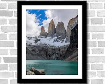 Towers of Patagonia, Photograph; Torres del Paine, Patagonia, Chile (Fine art photo, various sizes incl. 8x10, 11x14 & small/large prints)