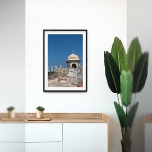 Old Tower in a New Colombian City, Photograph Cartagena, Colombia Fine art photo, various sizes incl. 8x10, 11x14 & small/large prints image 2