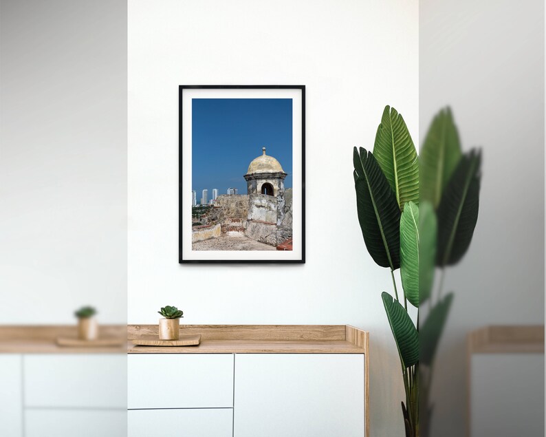 Old Tower in a New Colombian City, Photograph Cartagena, Colombia Fine art photo, various sizes incl. 8x10, 11x14 & small/large prints image 2