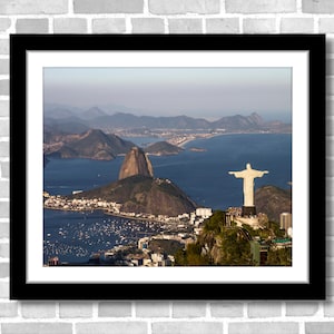 Christ the Redeemer Aerial Photograph; Rio de Janeiro Brazil (Fine art photos of various sizes including 8x10, 11x14 & small/large prints)