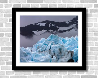 Perito Moreno Glacier Print, Argentina Patagonia Photography (Unframed)