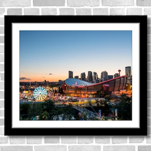 Calgary Stampede Skyline, Photograph; Calgary, Alberta, Canada (Fine art photos of various sizes incl. 8x10, 11x14 & small/large/XL prints)