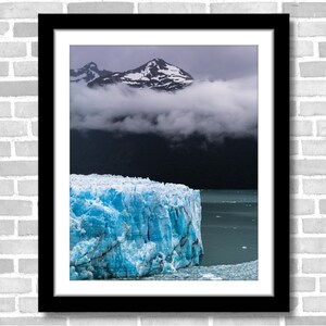 Mountains and Ice, Photograph; Perito Moreno Glacier, Patagonia, Argentina (Fine art photo, various sizes incl. 8x10, 11x14, large prints)