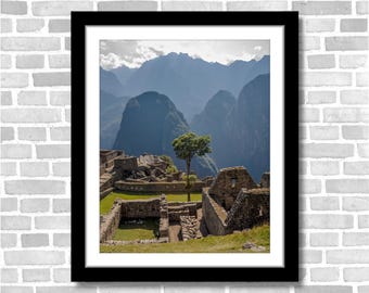 Scenic Machu Picchu Photograph; Machu Picchu Cusco Region, Peru (Fine art photo of various sizes including 8x10, 11x14 & small/large prints)