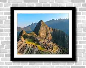Machu Picchu at Sunrise, Photograph; Peru (Fine art photos of various sizes including 8x10, 11x14 & small/large prints)