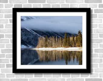 Birch Tree Reflections on a Lake, Photograph; Kluane, Yukon, Canada (Fine art photo, various sizes incl. 8x10, 11x14 & small/large prints)