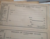 Vintage 1910 39 s, Reciept Book, 5 pages, 4 each page, Paper Ephemera