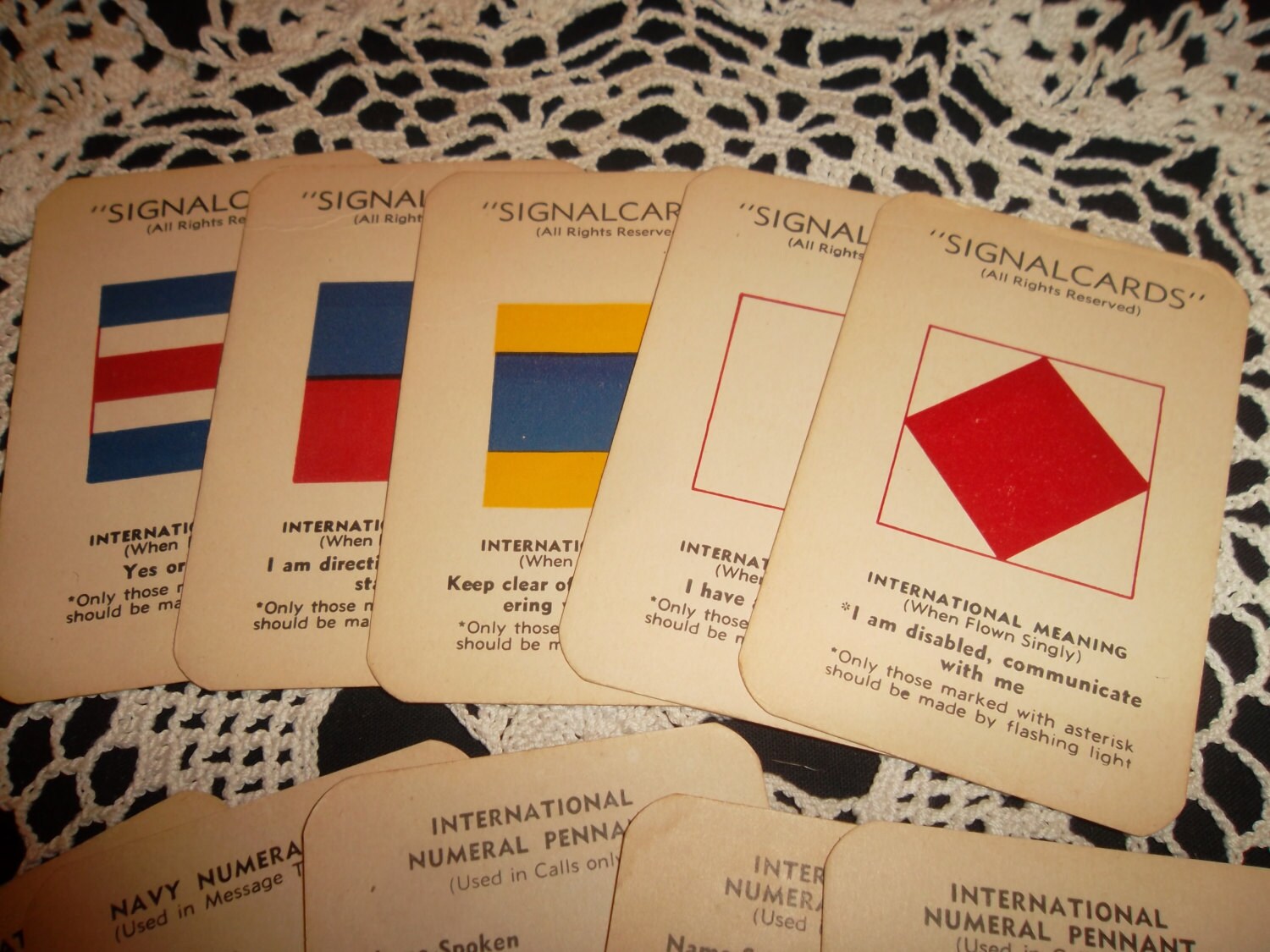 Vintage International Signal Cards 1940's 10 Random Etsy