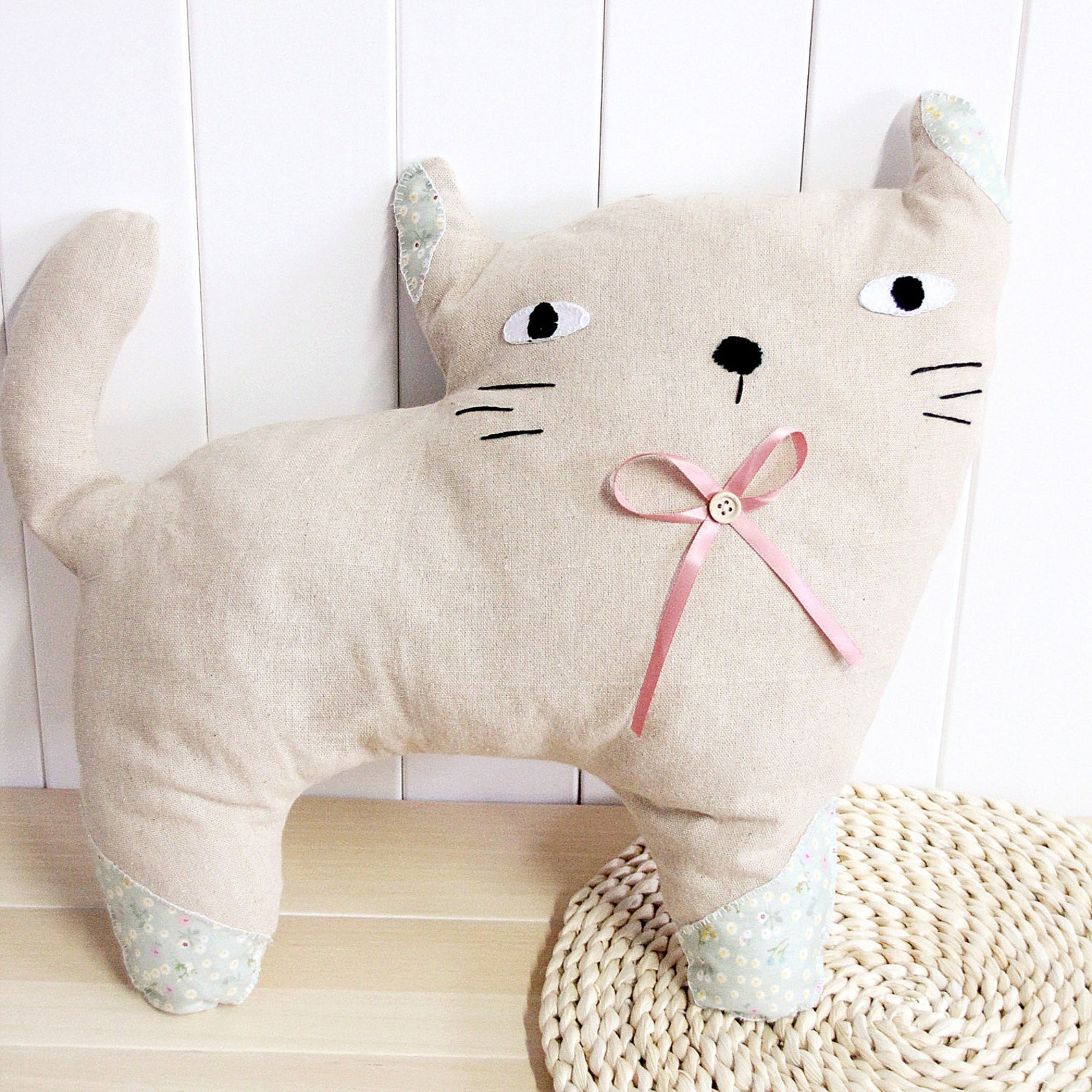 Cat Cushion PDF Pattern Download Step by Setp Instruction Etsy