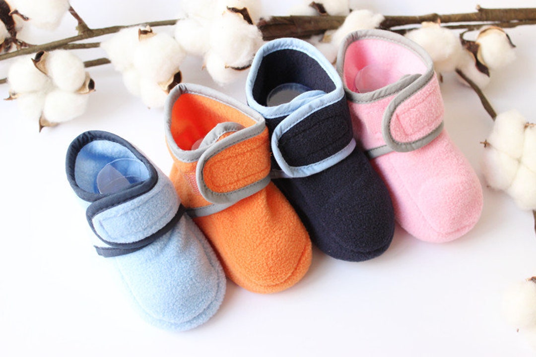 PDF Pattern Cozy Infant Baby Kids Shoes, Fleece Fabric for Baby and