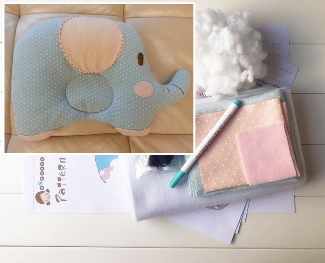Pillow Sewing DIY Kit New Born Baby Boy Girl Gift Set Pack Etsy
