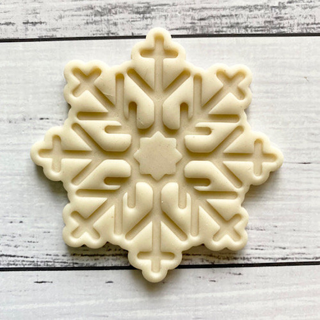 Snowflake Cookie Cutter & Embosser Set - Etsy