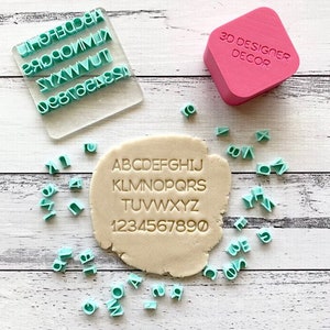 Polymer Clay Stamps letters Embossing Letters 