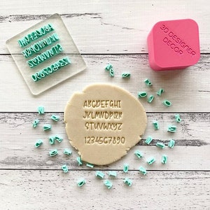 Alphabet Letter Font Cookie Embosser Set - Sugar