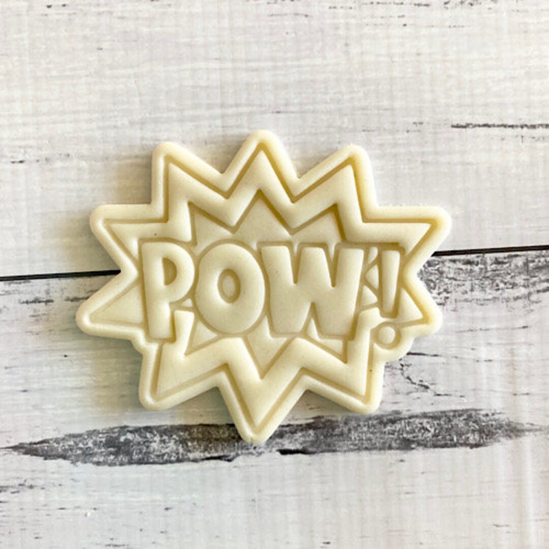 Pow Comic Cookie Cutter & Embosser Set - Etsy