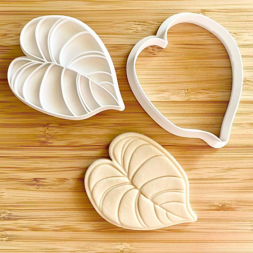 Monstera Leaf Cookie Cutter and Embosser Set - Etsy
