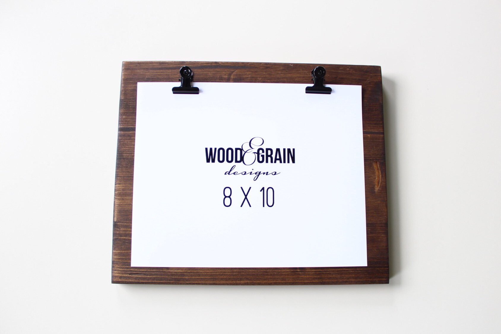 Minimalist Rustic Clip Frame for 8x10 Print Etsy