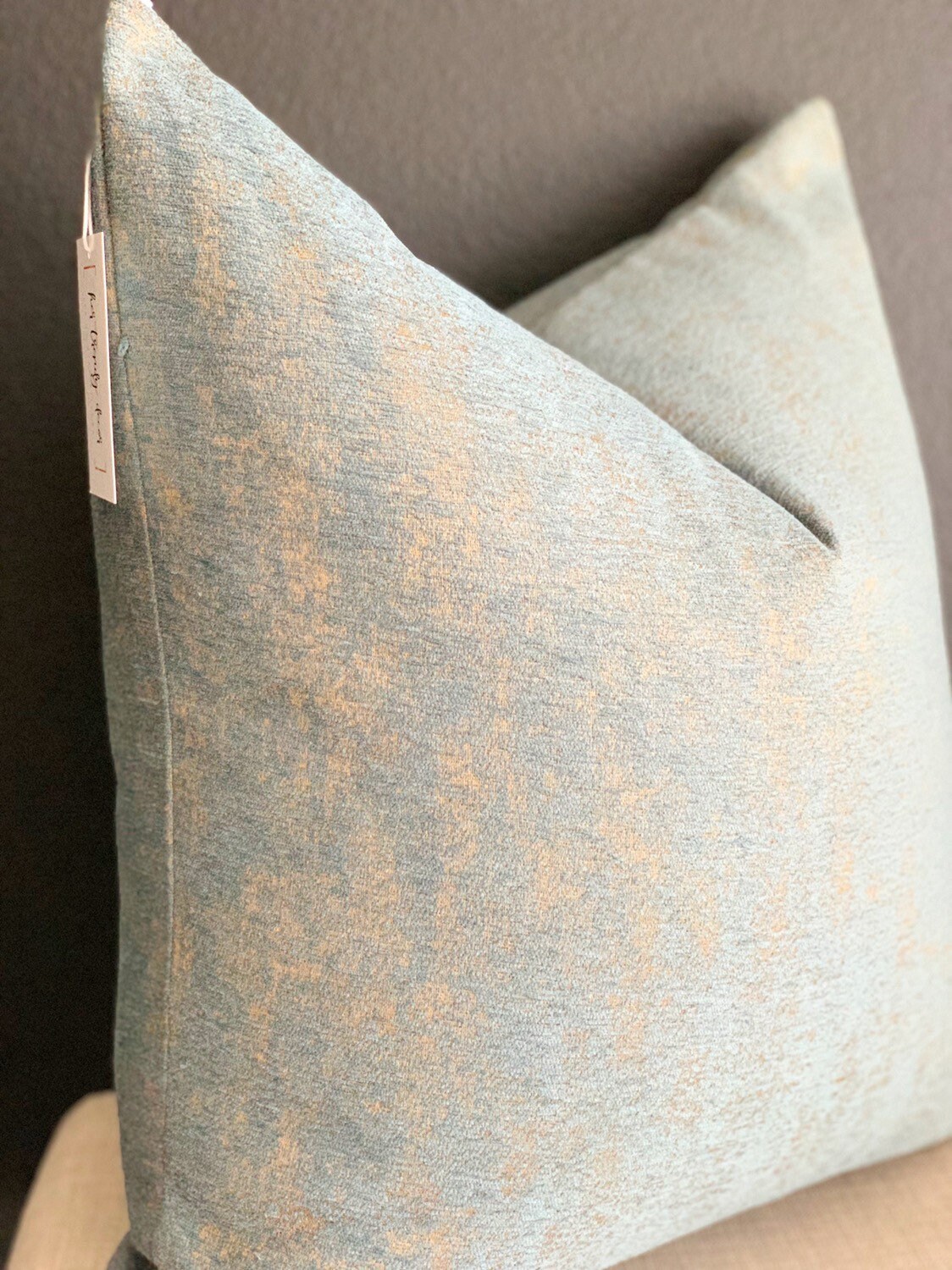 Sage Gold Throw Pillowlight Sage Textured Pillowblue Green Etsy
