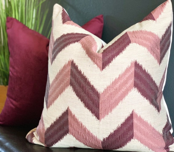 Plum Velvet Textured Throw Pillow Wine Plum Velvet Textured Throw Pillow Wine
