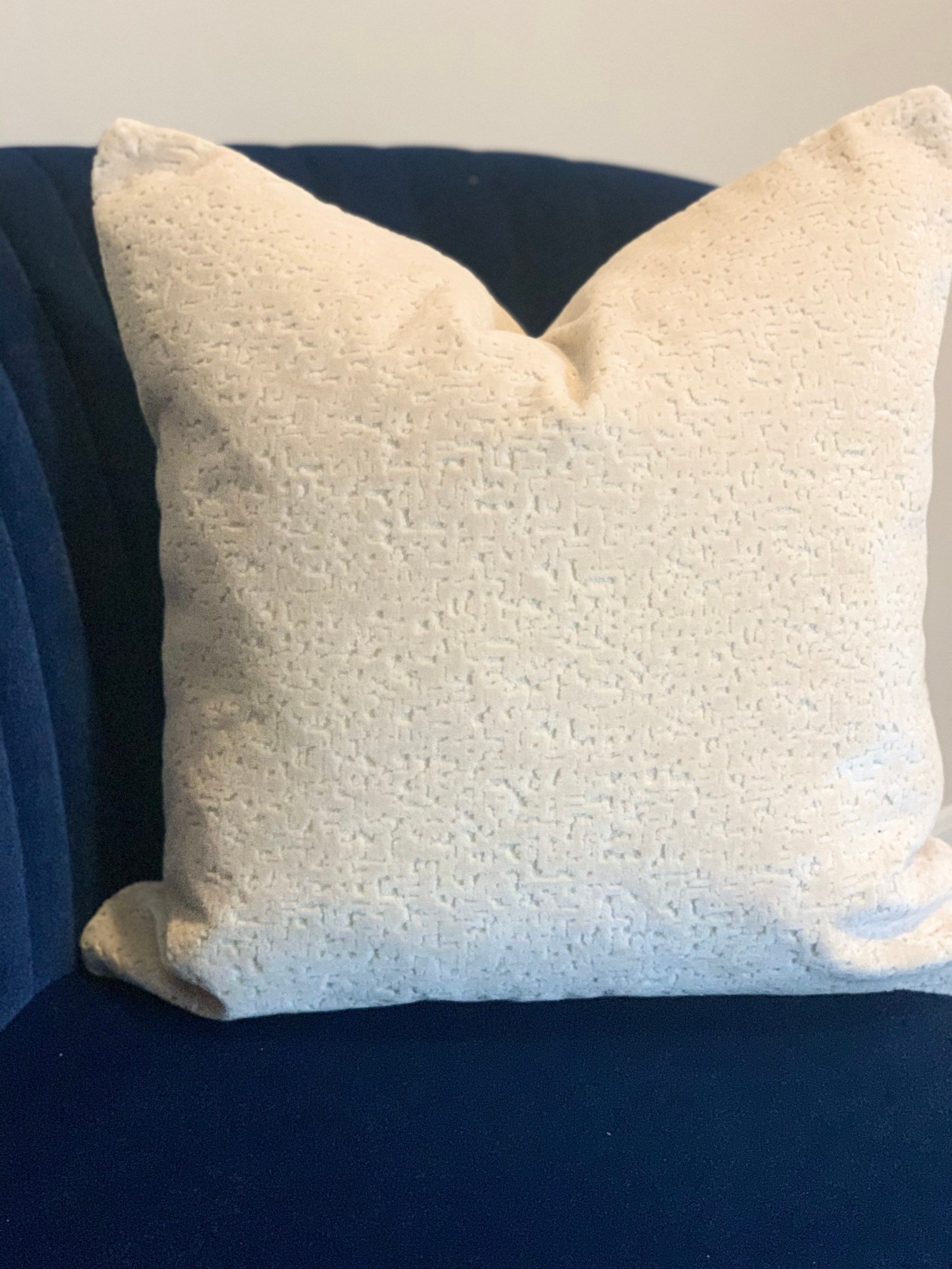 Cream Velvet Pillow Coverneutral Velvet Throw Pillowivory Decor