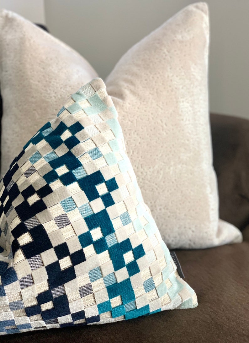 Cream Velvet Pillow Coverneutral Velvet Throw Pillowivory Decor