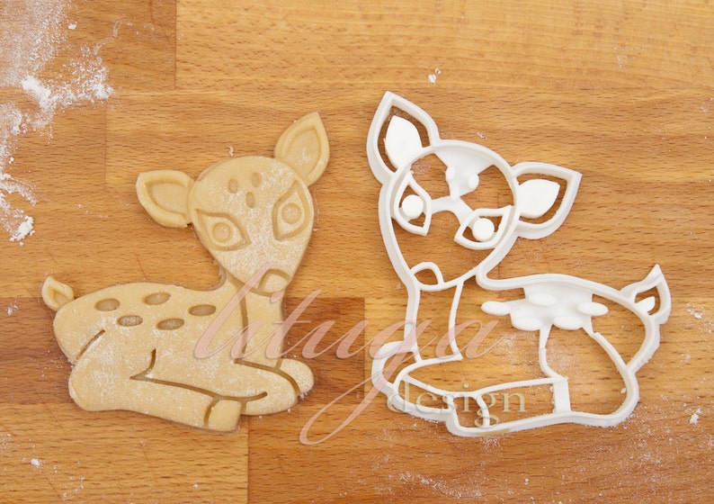 Fawn cookie cutter Animal shaped cookie cutters Etsy