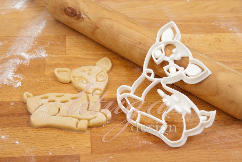 Fawn cookie cutter Animal shaped cookie cutters Etsy