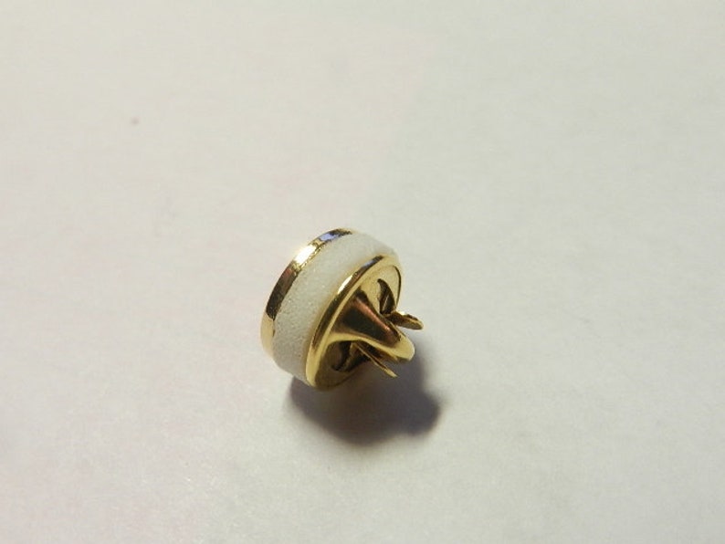 service award pin Belden Elementry school tie tac wred stone