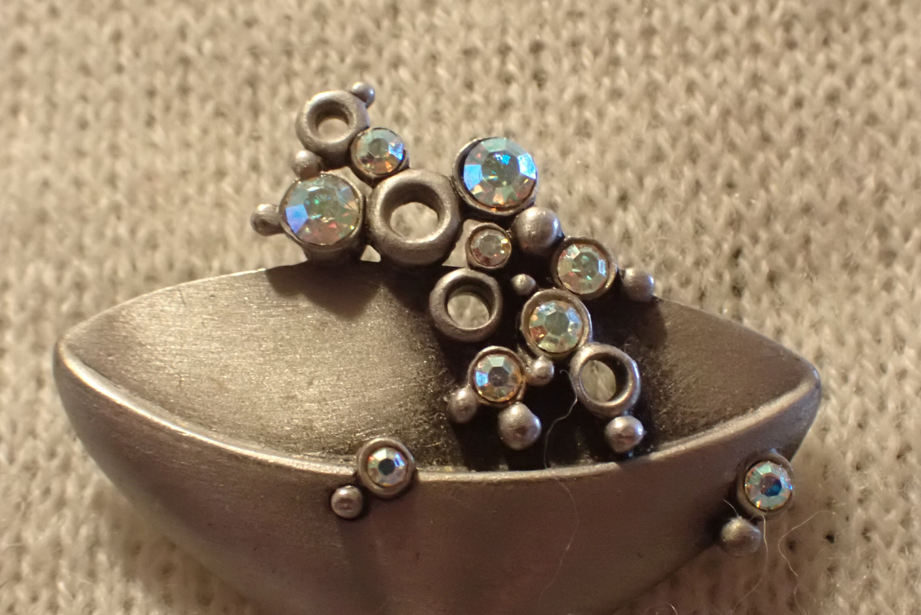 Costume jewelry signed jj cocktail glass rhinestone brooch pin Etsy