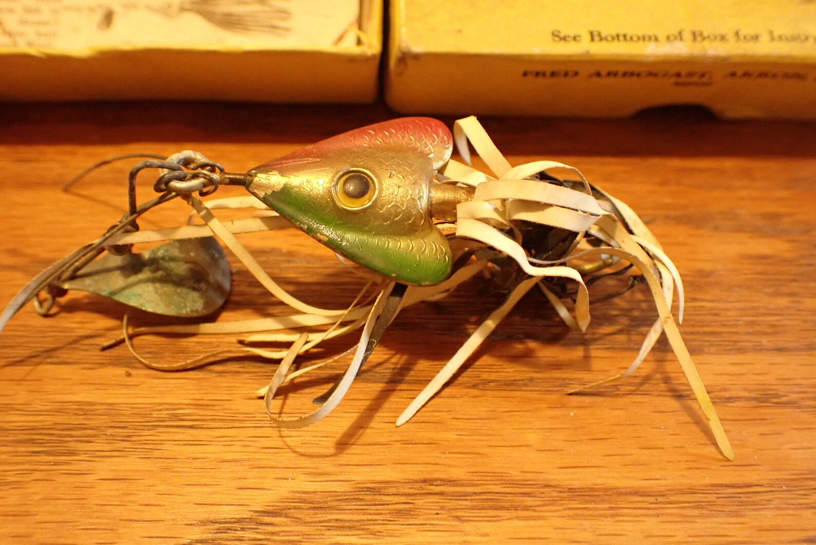 Vgt Hawaiian wiggler fishing lure w box Fred Arbogast Etsy