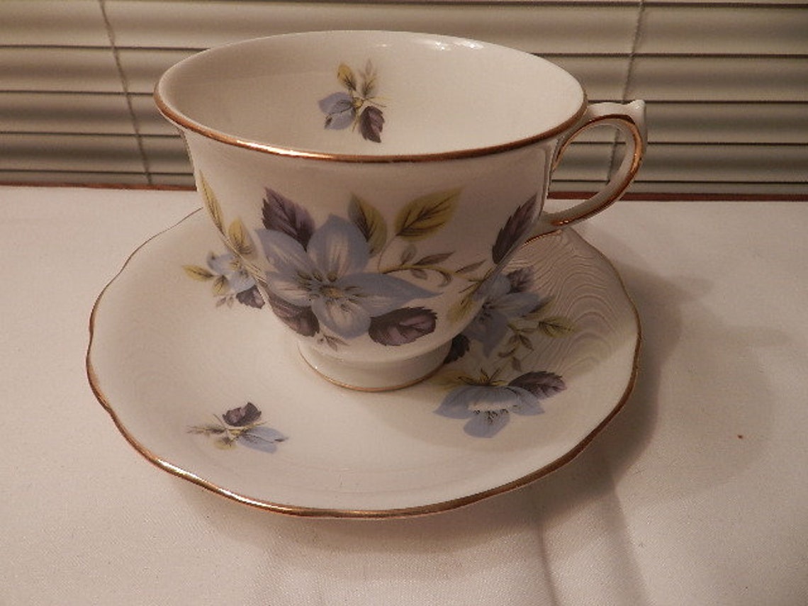Bone china queen anne cup y platillo england ridgeway cerámica Etsy