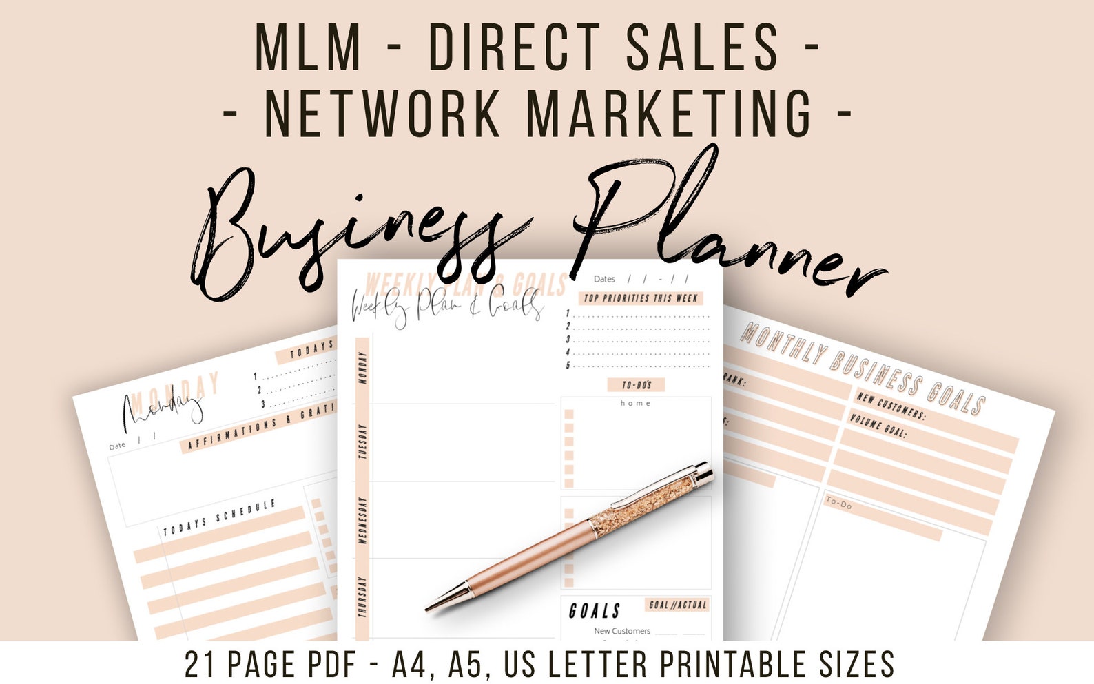 MLM Direct Sales Planner