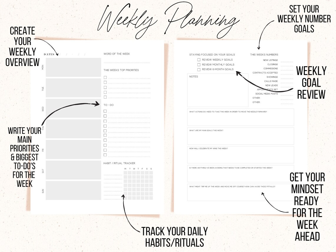 Ultimate Real Estate Agent Planner Printable Realtor Planner - Etsy