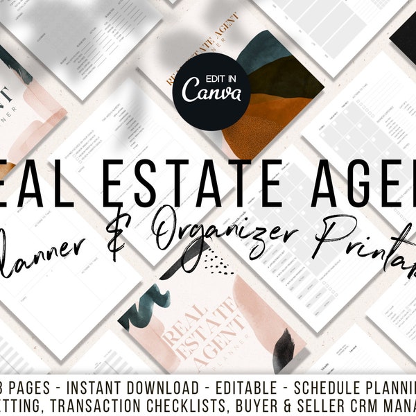 Ultimate Real Estate Agent Planner Printable | Realtor Planner | Real Estate Agent Planner | Planner Printable For Realtors