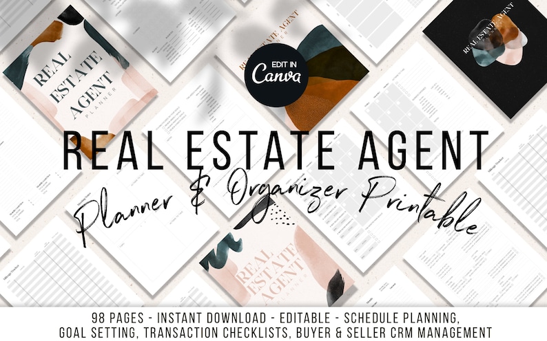 Ultimate Real Estate Agent Planner Printable | Realtor Planner | Real Estate Agent Planner | Planner Printable For Realtors 