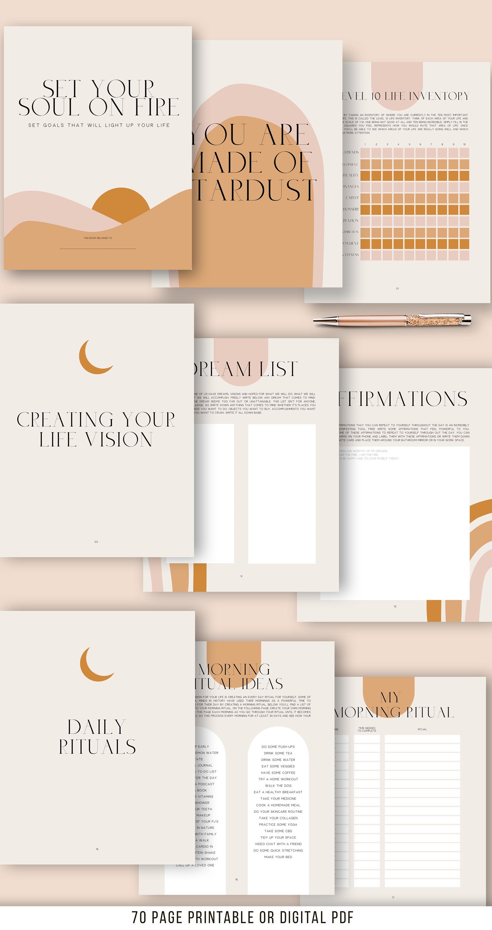 Goal Setting Printable Goal Setting Workbook Goal Setting | Etsy