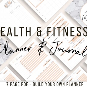 Fitness Planner - Fitness Tracker - Fitness Journal - Weightloss Planner